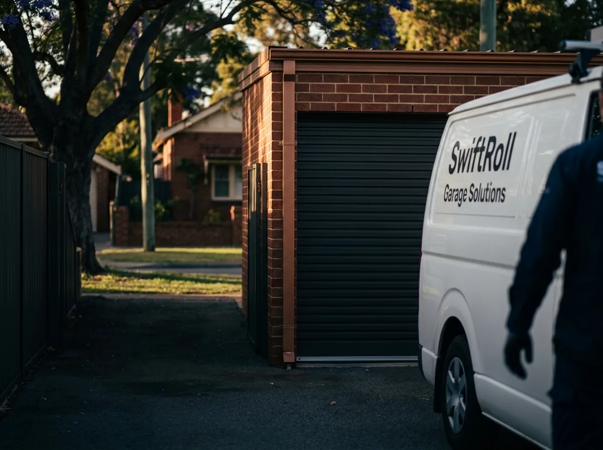Residential garage door on a street in Coolbinia, Perth — the door stock SwiftRoll services locally