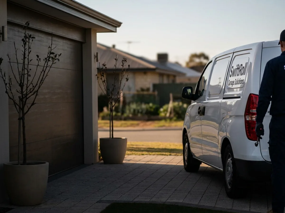 Residential garage door on a street in Wanneroo, Perth — the door stock SwiftRoll services locally